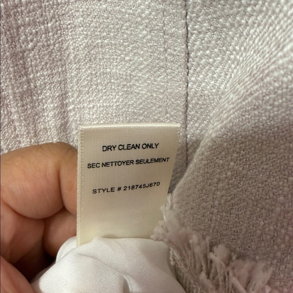 Rebecca Taylor Cream Zip-Up Jacket women's Size 2 - Picture 6 of 8